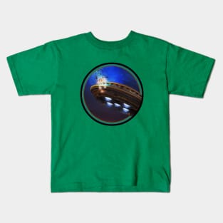 UFO Lightning Strike Kids T-Shirt